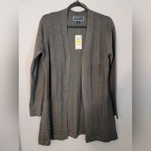 NWT Karen Scott Open Front Cardigan Size M